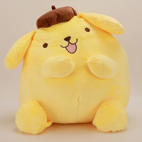 juju Pompompurin Plush Cute Kawaii Stuff - Kawaii Accessories Pompompurin Stuff - Pompompurin Accessories Cute Accessories - Kawaii Plush Pom Pom Purin Plush - Kawaii Plushies Weird Stuff Plush (Fun) - Fun