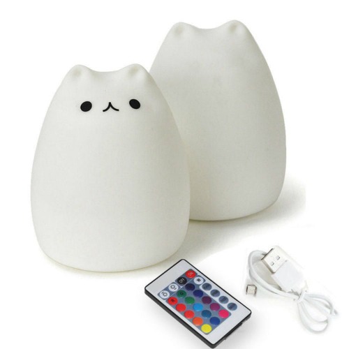 ABS Silicone LED Cat Night Light
