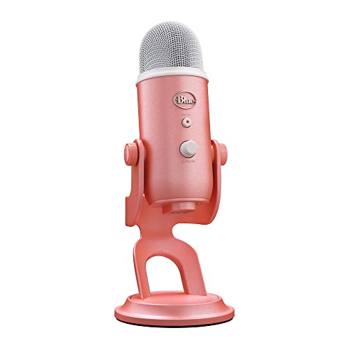 Logitech G Blue Yeti Premium USB Gaming Microphone for Streaming, Blue VO!CE Software, PC, Podcast, Studio, Computer Mic, Exclusive Streamlabs Themes, Special Edition Finish - Pink - Pink - Microphone