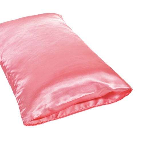 Satin Silk Anti-Aging Pillowcase for Skin & Hair - 2 Pcs - Pink / Queen