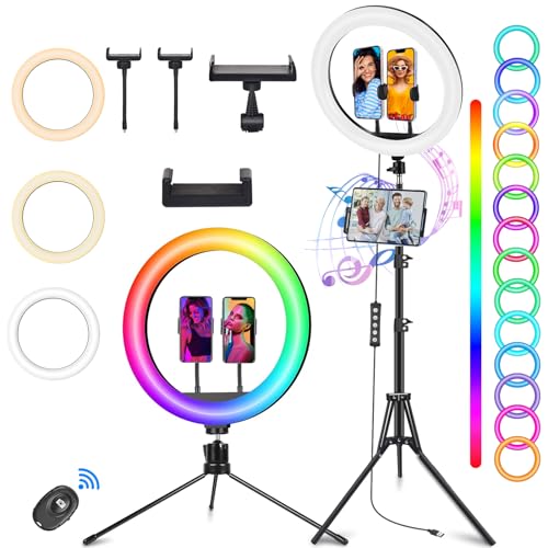 Tripod with RGB Ringlight, Dynamic Reactive Lighting