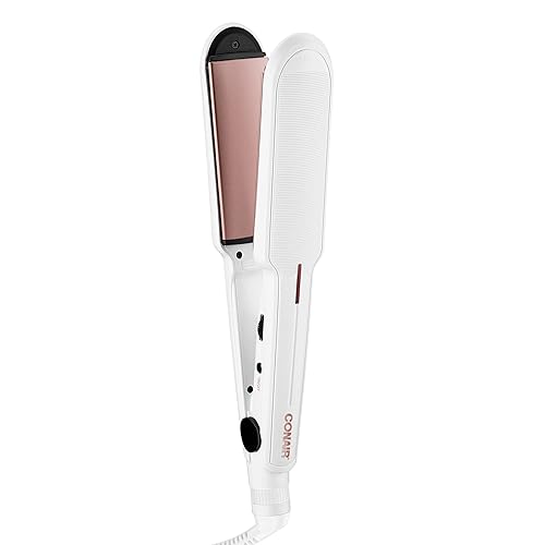 Conair Double Ceramic Curling Iron, 1 1/2-inch , White - White - 1 1/2-Inch