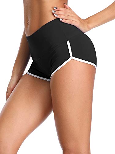 CADMUS Women's Workout Yoga Gym Shorts - Small - Pack of 1:1301# Black