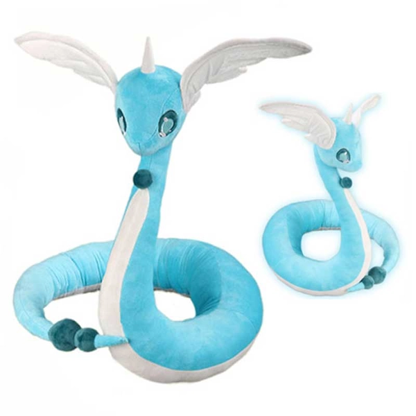 Large Pokemon Plush Toy Rayquazza Stuffed Animal Shiny Milotic Plushie Dragonair Toy Pokemon Birthday Gift (Copy) - Dragonair