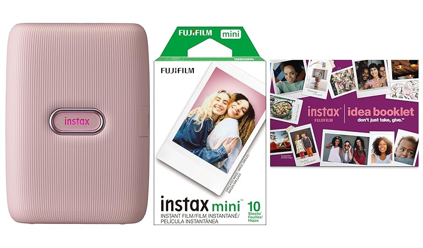 Fujifilm Instax Mini Link Pink Printer Bundle - Pink
