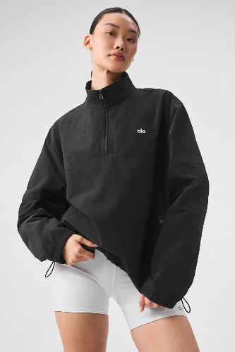 Lightweight Takeaway Track Pullover - Black | Black / M