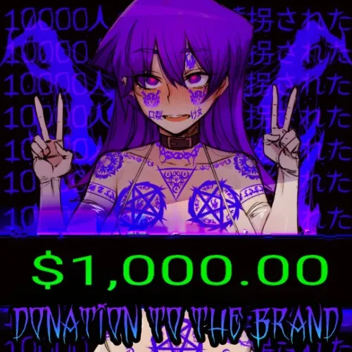 An Impressive Donation To The Brand ($1,000)