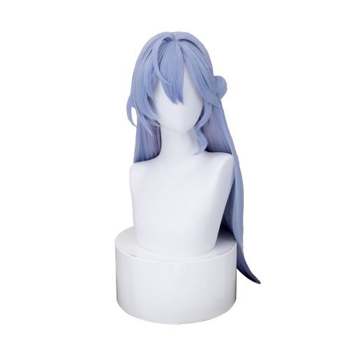 【Wig/ Ear Clip Ready For Ship】DokiDoki Game Honkai: Star Rail Cosplay Robin Wig Long Curly Blue Gradient Hair / Earring / Ear Feather Hair Clips/ Wreath Headpiece | Wig Only-Ready For Ship