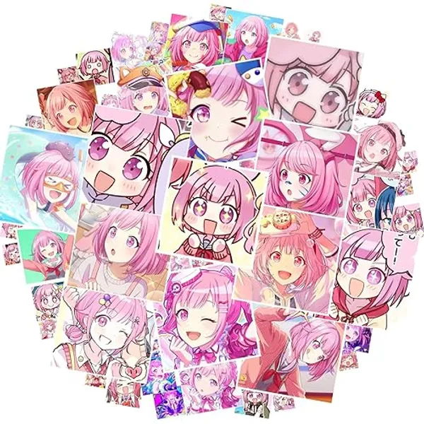 50PCS Anime Emu Otori Singer Stickers Waterproof Graffiti Vinyl Decals Laptop Toy Kid Gifts