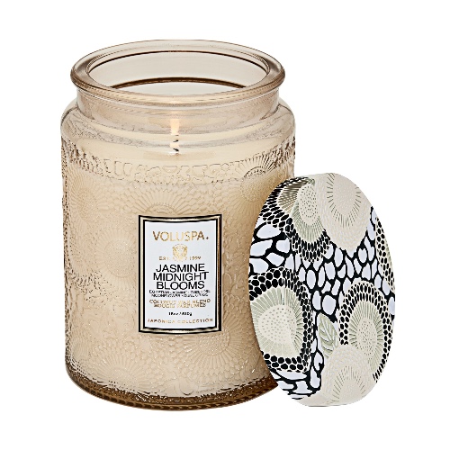 Jasmine Midnight Blooms - Large Jar Candle | Jasmine Midnight Blooms