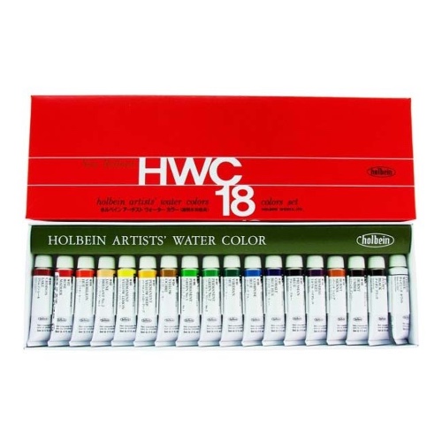 Holbein Watercolor Set, 18 Colors