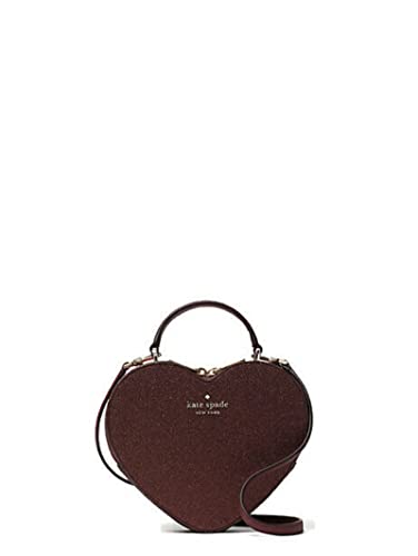 Kate Spade New York Love Shack Heart Crossbody Shoulder Handled Bag - Deep Nova Burgundy