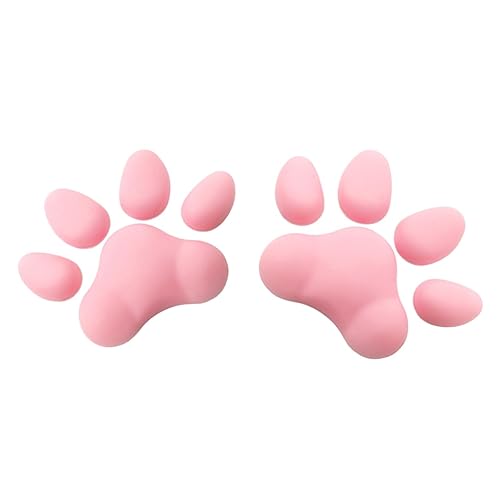 EBIEFLY A Pair of Women 3D Cat Paw Socks Thigh High Stockings Accessory Pink Cute Pad Socks DIY Cosplay Funny,Cat Paw Pads only,Not include Stockings and Self-adhesive