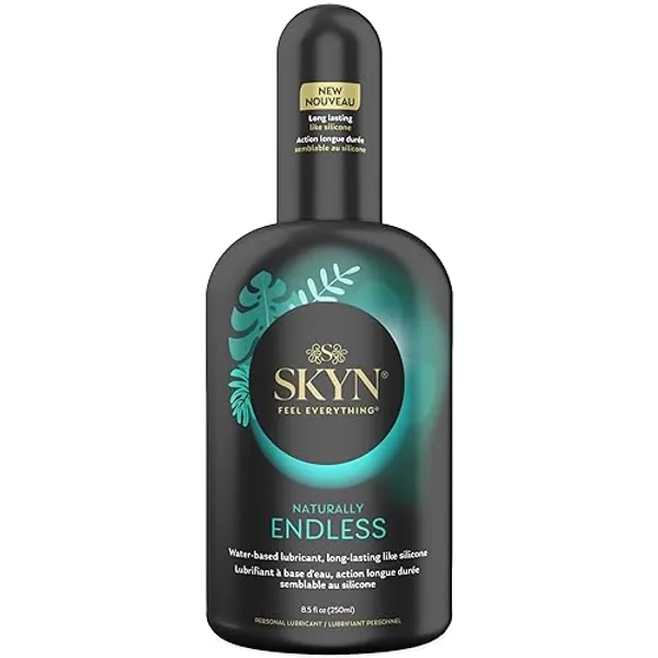 SKYN Naturally Endless Water-Based Long Lasting Lube for Men, Women and Couples, Safe with Latex and Non-Latex Condoms and Toys, 8.5 oz