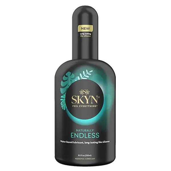 SKYN Naturally Endless Water-Based Long Lasting Lube for Men, Women and Couples, Safe with Latex and Non-Latex Condoms and Toys, 8.5 oz - 8.5 Fl Oz (Pack of 1)