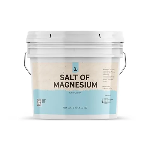 Pure Original Ingredients Salt of Magnesium (1 Gallon) Pure Epsom Salt, Unscented, Natural Skin Scrub