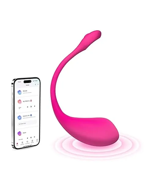 LOVENSE Lush 2 Remote Vibrator with App, Long Distance Remote Controlled G-spot Stimulator Egg Vibrators Bluetooth Adult Sex Toys & Games Powerful Vibrations for Women Couples Discreet Pleasure