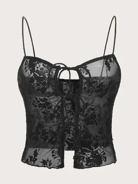 SHEIN Floral Sheer Cami