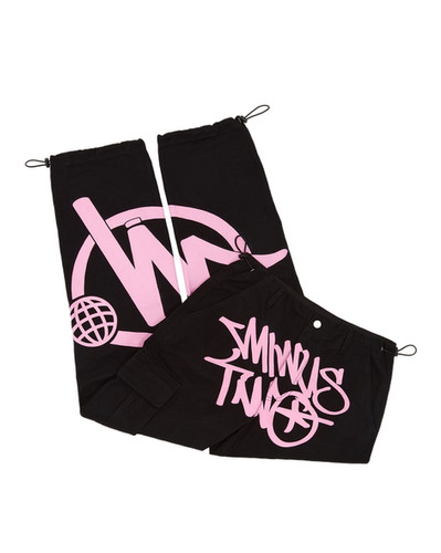 Black Graff Cargos (Pink Logo)