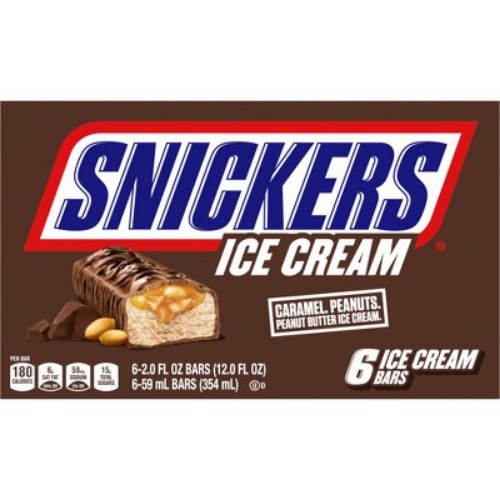 SNICKERS Ice Cream Bars - 12oz/6ct