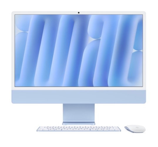 iMac in Blau
