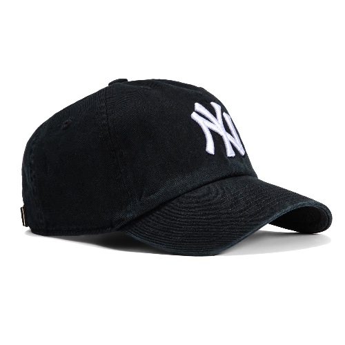 47 Brand New York Yankees Cleanup Adjustable Hat - Black, White | Black/White / Adjustable
