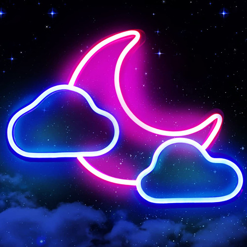 Moon Cloud Neon Light Sign