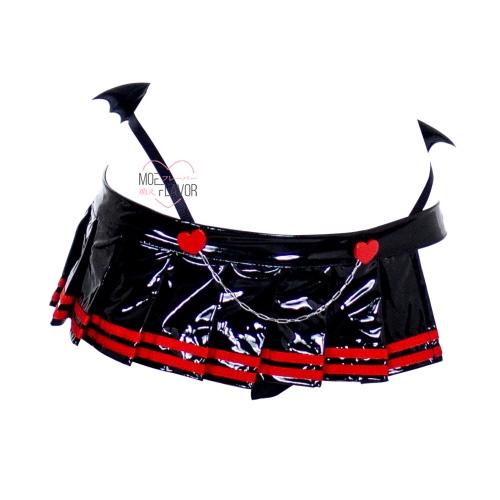 Latex Succubus Nurse - Black / Bottom / XS/S