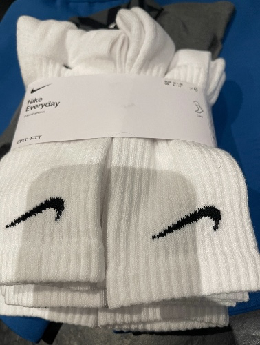 Nike white socks 