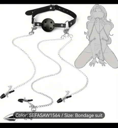   restraint set ball gag nipple clamps   clamps anal - Temu Bulgaria