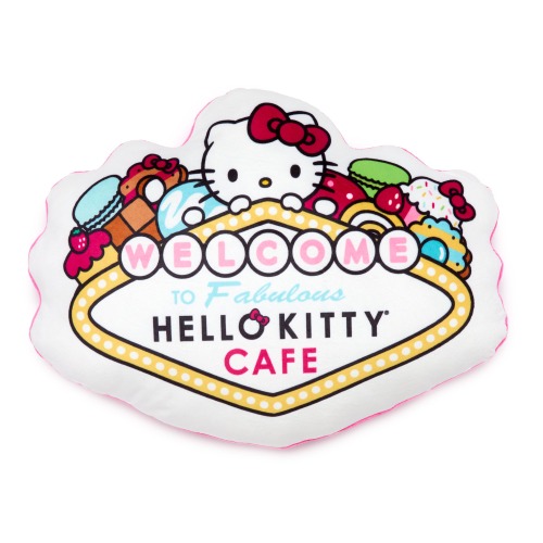 Hello Kitty Cafe Las Vegas Throw Pillow (White) | Default Title