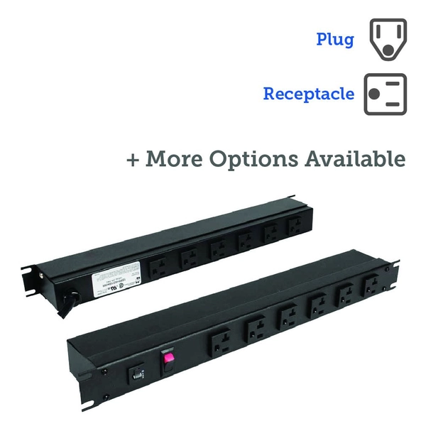 15A Horizontal Rackmount Power Strip