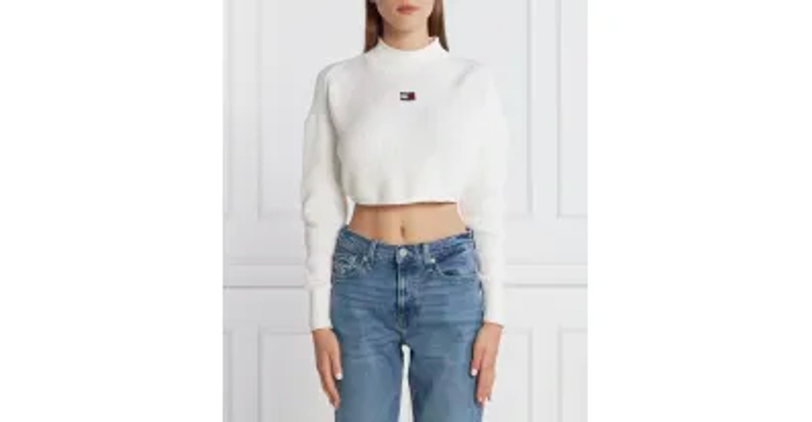 Shirt | Cropped Fit Tommy Jeans | 	bianco | Gomez.it