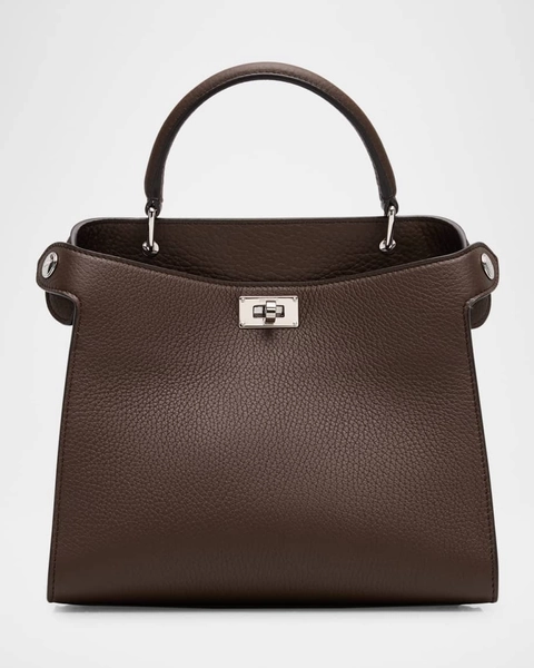 Lutece Mini Grained Leather Top-Handle Bag