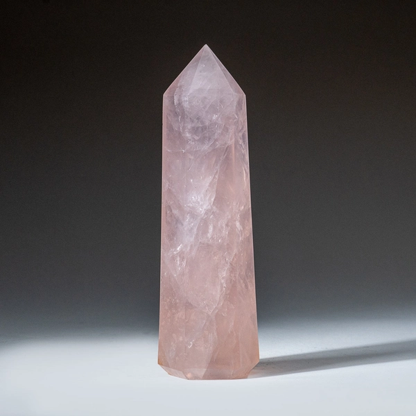 Genuine Rose Quartz Polished Point from Brazil (1.3 lbs)