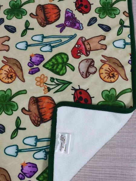 Blanket w/ Mushrooms