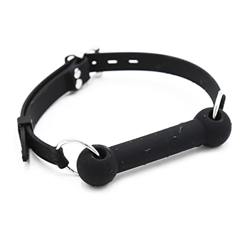BDSM Sex Bite Gag, Bondage Restraints Toys Open Mouth Silicone Bar Gag Muzzles for Sex Games (Color-2) - Color-2