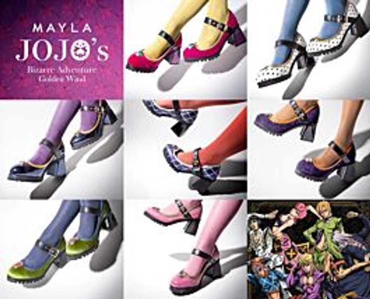 Jojo's Bizarre Adventure Golden Wind MAYLA ICONIQUE SHOES OFF Ver.