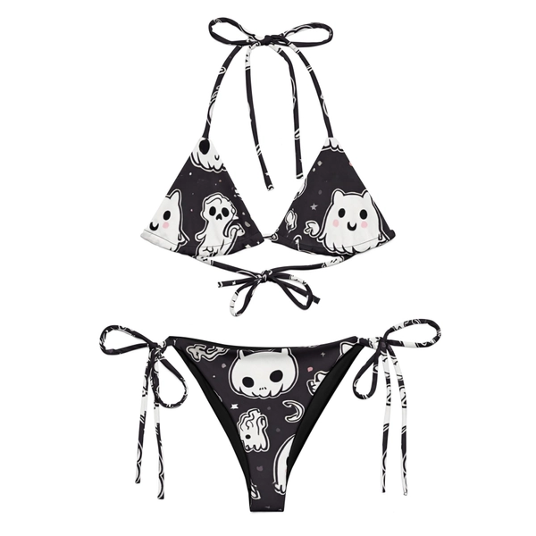 Halloweird Recycled String Bikini - Size 2XS-6XL