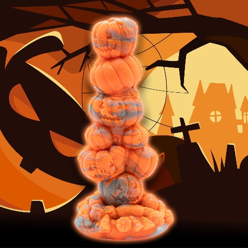 Pumpkin Spice Dildo - Add Suction Cup / Medium 00-50