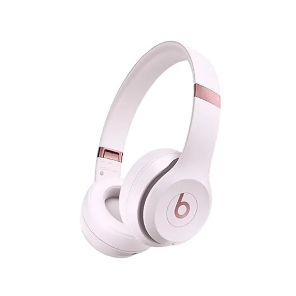 Beats Solo 4 - Wireless Bluetooth On-Ear Headphones, Apple & Android Compatible, Up to 50 Hours of Battery Life - Cloud Pink - Cloud Pink - Solo4 - Without AppleCare+