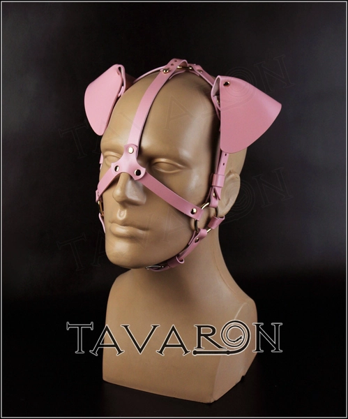 Leather dog mask, puppy mask, petplay mask, pet play hood