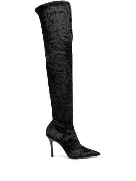 YSL Over the Knee Velvet Boots