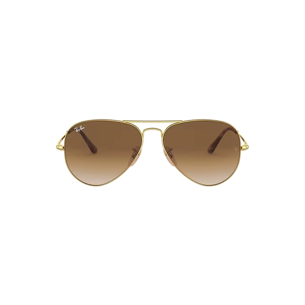 Ray-Ban Sunglasses Unisex Aviator Metal II - Arista Gold Frame Brown Lenses 62-14