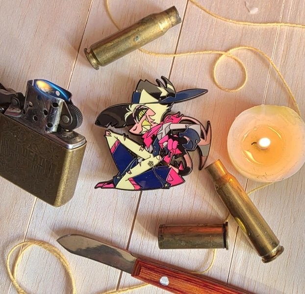 Helluva Boss Striker 2.25" Hard Enamel Pin