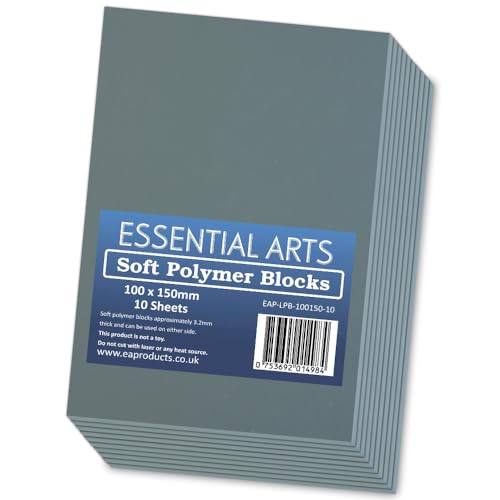 Double Sided Soft Lino Polymer Blocks