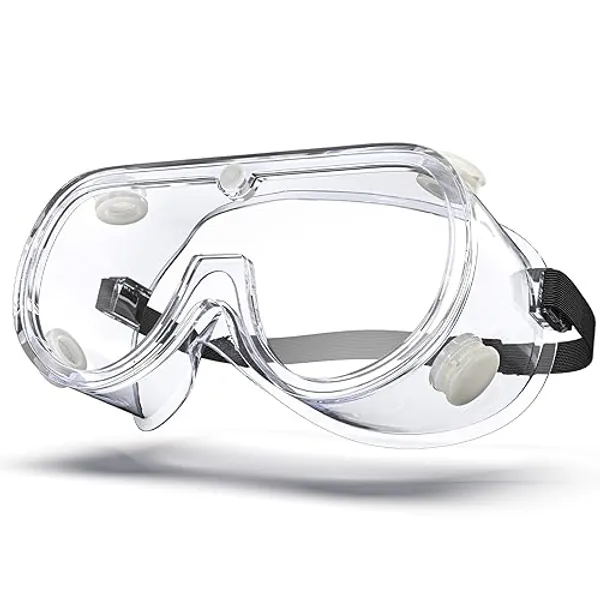 VOOVAO Safety Goggles，Adjustable Lab Goggles,Anti-fog chemistry goggles