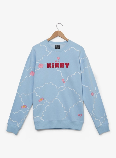 Nintendo Kirby Clouds Allover Print Crewneck - BoxLunch Exclusive