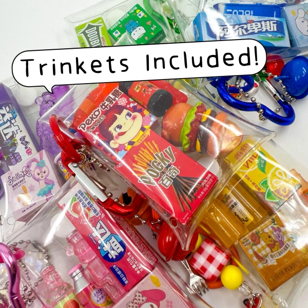 Juminocore Bundle | Mini Trinket Pouch | DIY Starter Kit with Keychains, for Heisei Retro Aesthetic, Kpop and Anime Lovers