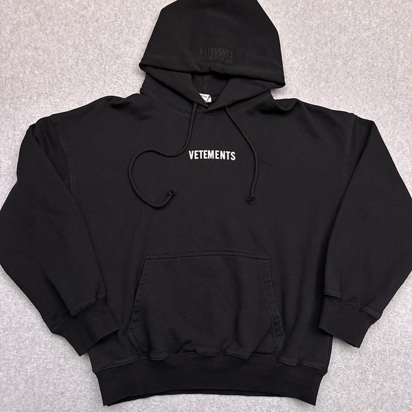 Vetements Pullover Hoodie Women's Small Black 2019 2020 Demna Gvasalia Designer
